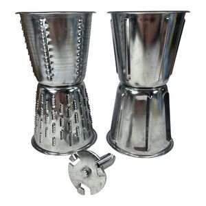 4 Vtg KitchenAid Slicer Shredder Cone Attachments & Spindle for K45 K45SS Mixer